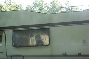Happy campers watch porno russische