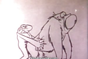 Lustige scheiß-fotze cartoon sex (1960er jahre vintage) porno bei der arbeit watch online